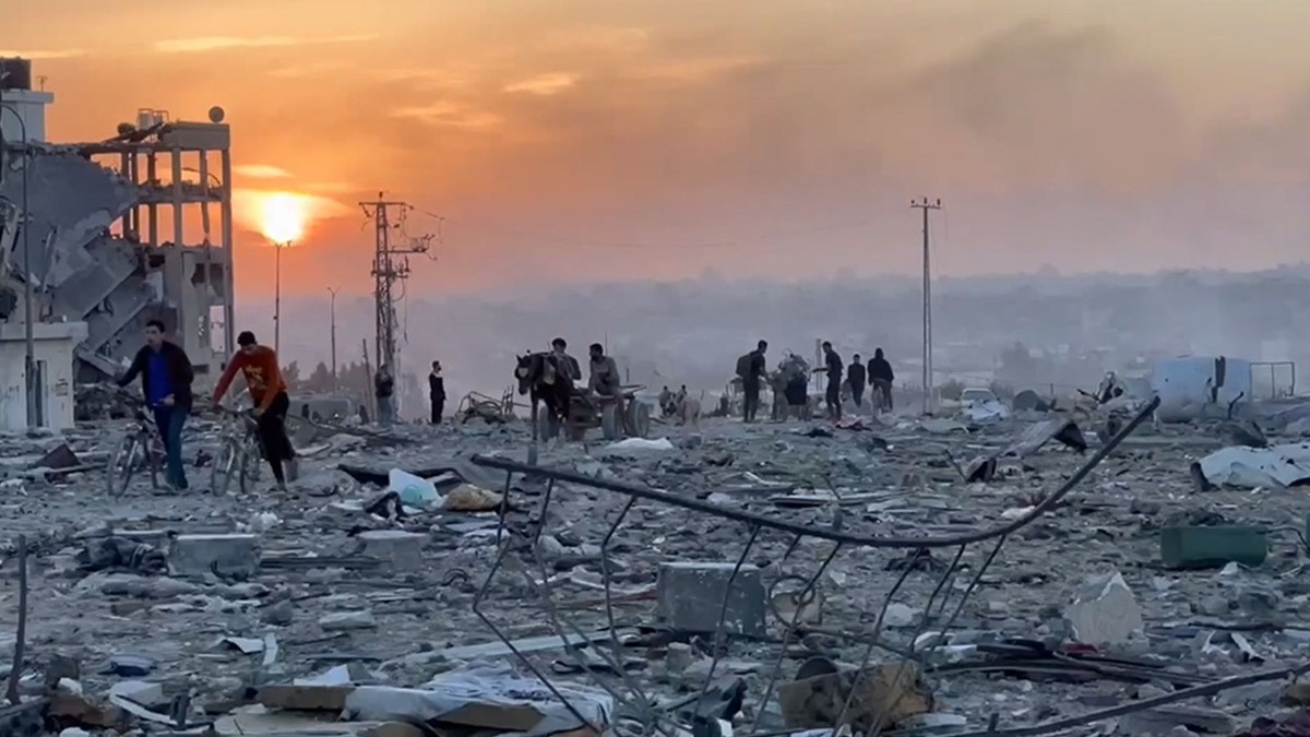 Gazze'nin kuzeyi harabe gibi! İşte o çarpıcı görüntüler
