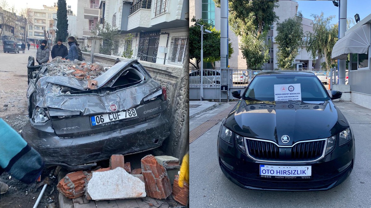 Çalıntı araçları, depremde ağır hasar alan otomobillerle 'change' edip satan şebeke çökertildi