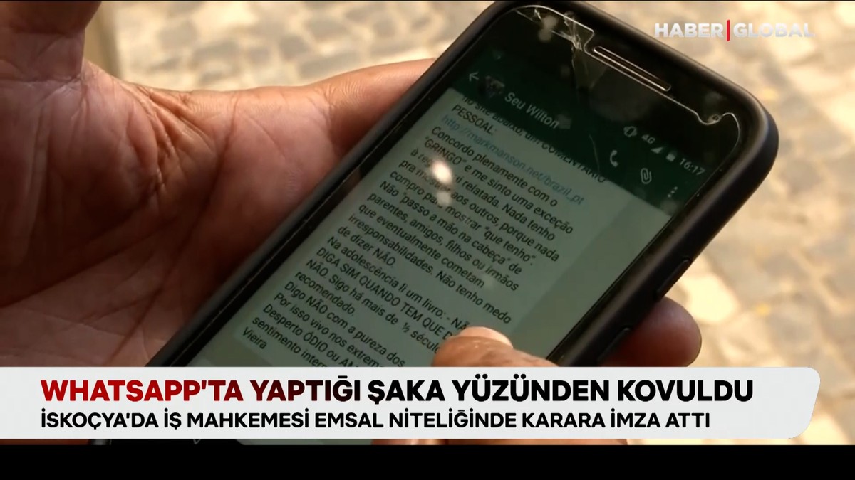 Whatsapp’ta yaptığı şaka yüzünden kovuldu