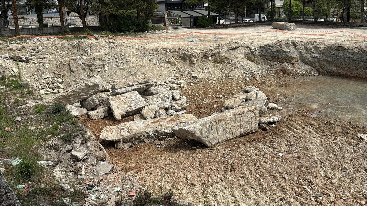 Okul inşaatı kazısından tarih çıktı
