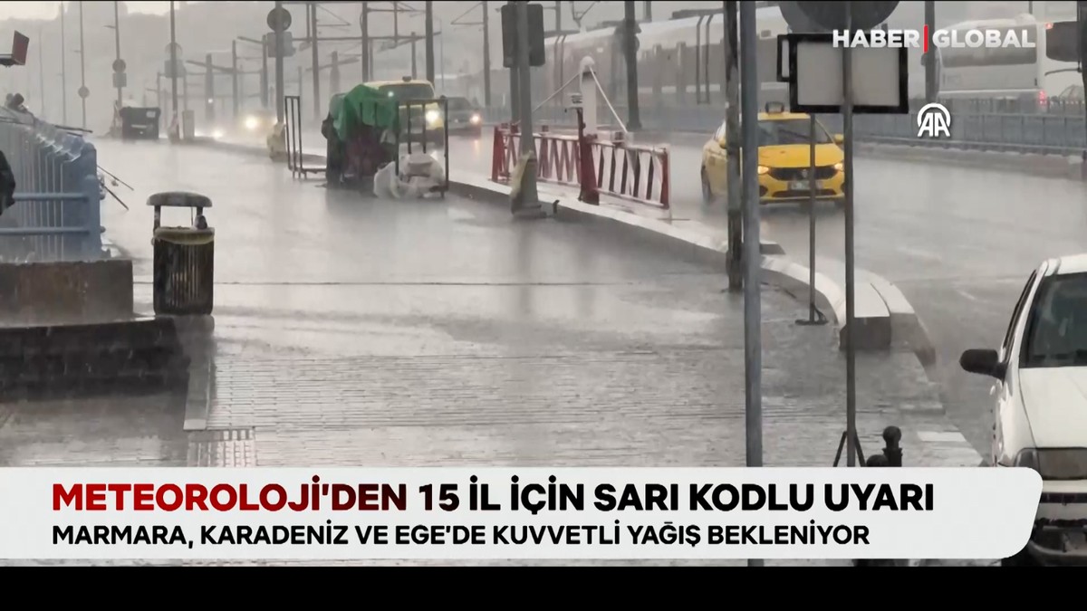 İstanbul’da sağanak ve fırtına var