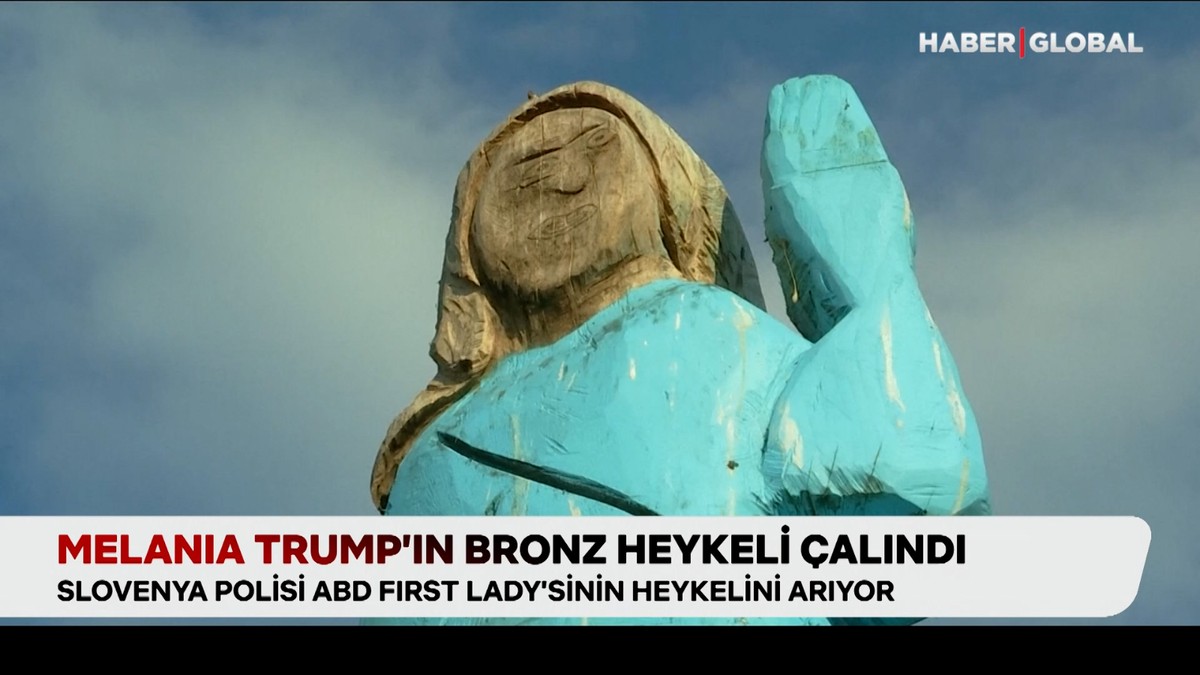 Melania Trump’ın bronz heykeli çalındı