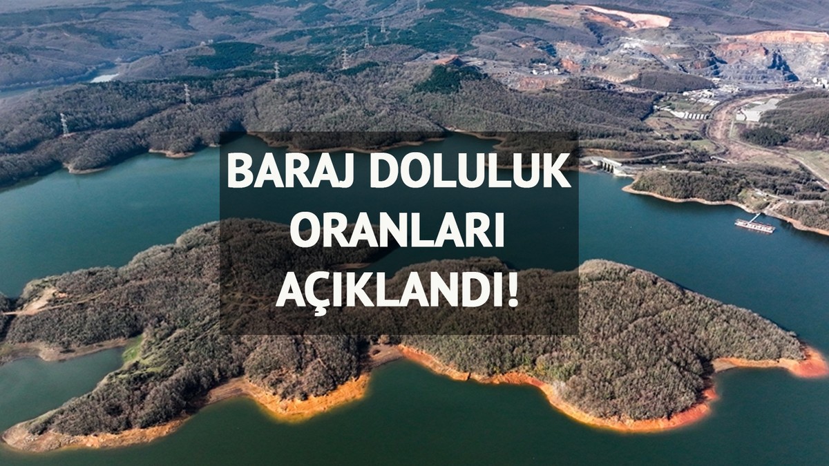 Baraj doluluk oranları belli oldu!
