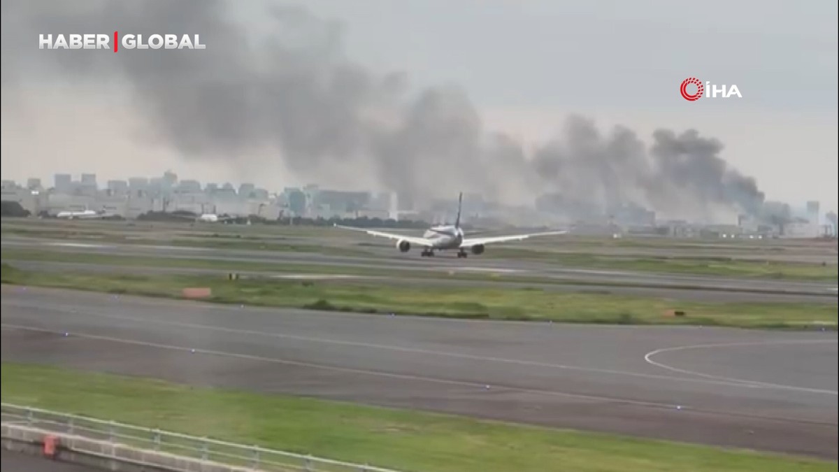 Tokyo'daki Haneda Havalimanı yakınında yangın paniği
