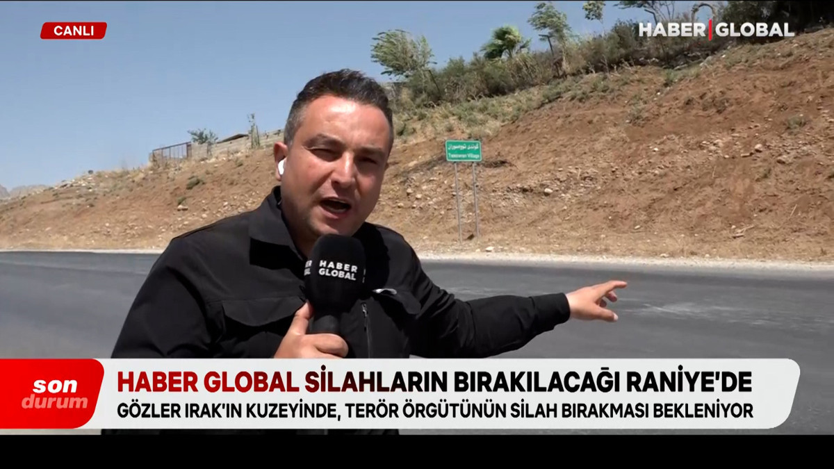 Haber Global, silahların bırakılacağı Raniye'de