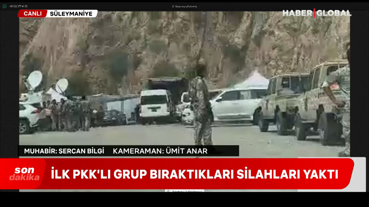 Haber Global silahların bırakıldığı noktaya girdi