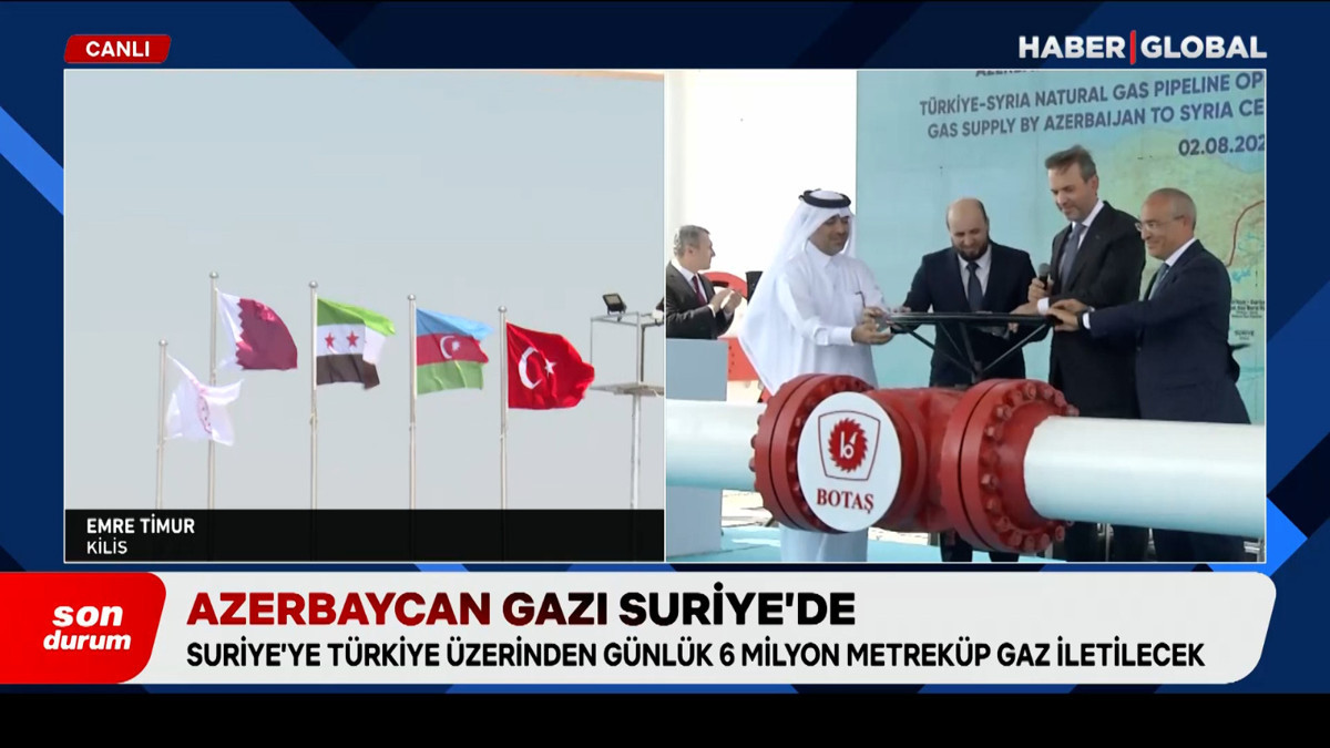Suriye’ye doğalgaz ihracatı başladı