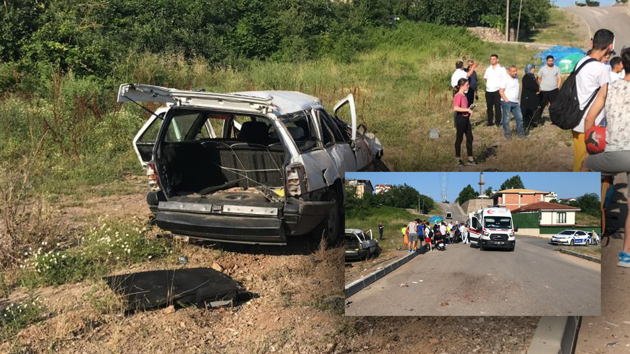 Aynı otomobile binen 8 çocuk, dehşeti yaşadı! 1’i ağır 5 kişi yaralandı