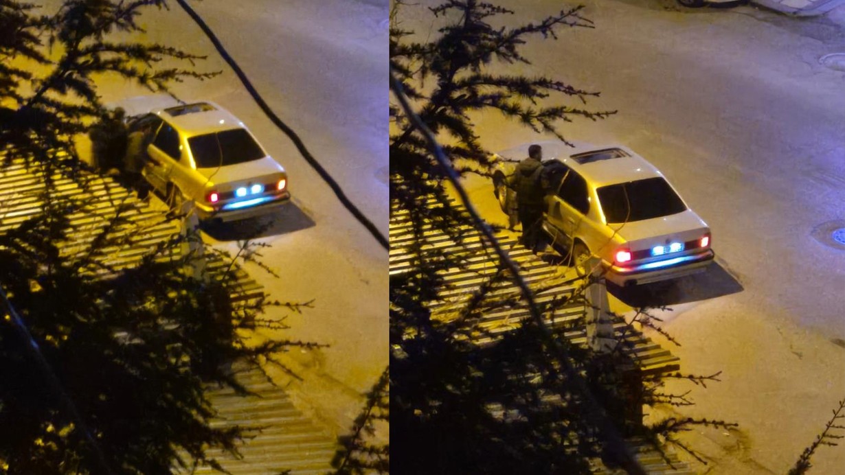 Otomobiliyle drift attı, kendisini uyaranlara tehditler savurup kaçtı