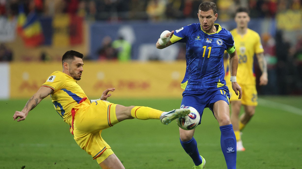Edin Dzeko'nun milli maçta burnu kırıldı