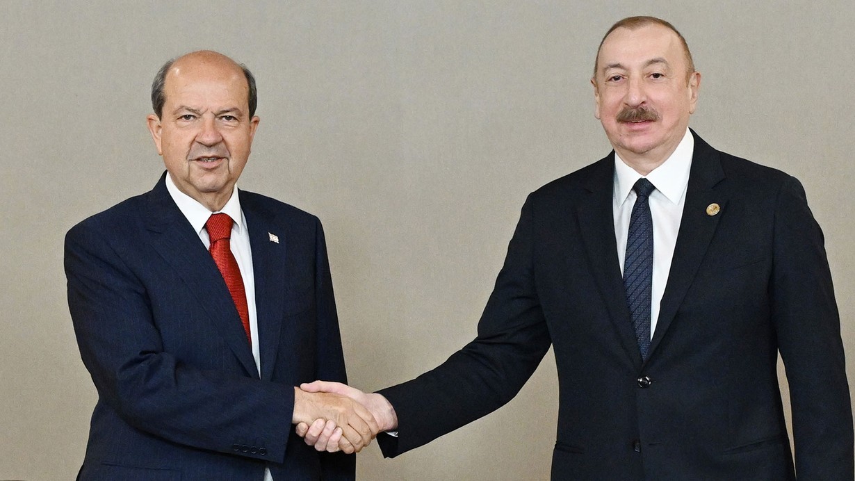 Azerbaycan Cumhurbaşkanı Aliyev ile KKTC Cumhurbaşkanı Tatar Antalya'da görüştü