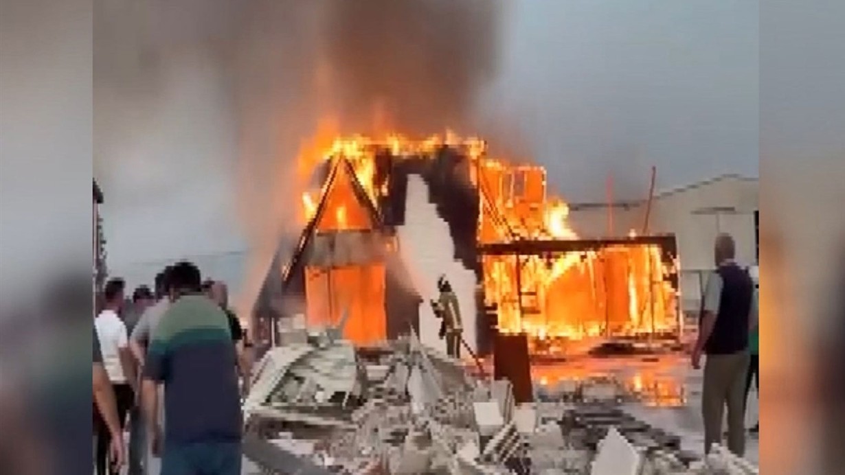 Bursa'da çıkan yangında 'tiny house' kullanılamaz hale geldi