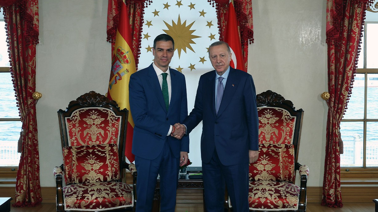 Cumhurbaşkanı Erdoğan İspanya Başbakanı Sanchez'i kabul etti