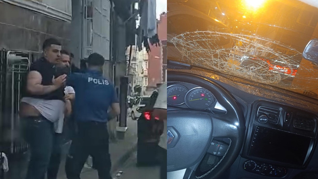 4 yaşındaki yeğeninin olduğu araca saldırdı; eniştesini darp etti