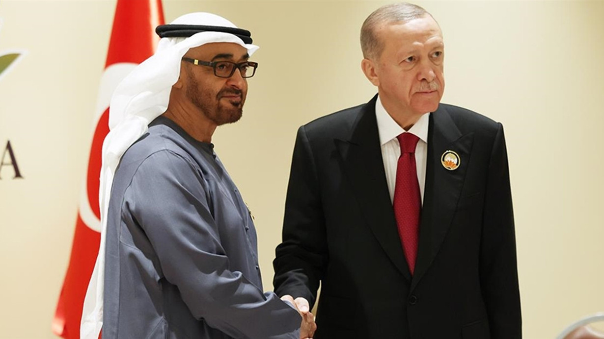 Cumhurbaşkanı Erdoğan, BAE Devlet Başkanı Bin Zayed Al Nahyan'la 'Terörsüz Türkiye'yi görüştü