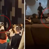 Ünlü rapçinin hayranları birbirine girdi! Tekme ve yumruklar havada uçuştu