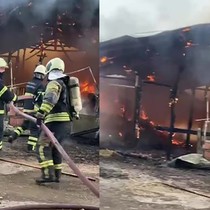 Kocaeli'de elektrik kontağından çıkan yangın nedeniyle samanlık küle döndü