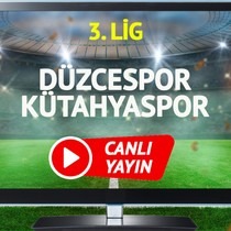Düzcespor Kütahyaspor maçı canlı yayınlanacak mı?