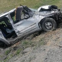 Şarampole yuvarlanan aracın sürücüsü feci şekilde can verdi