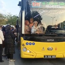 İstanbul'da halk otobüsleri kontak kapattı; duraklarda yoğunluk oluştu