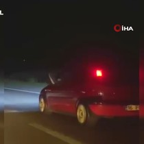 Bir ayağı camda bir ayağı gazda yolculuk kamerada
