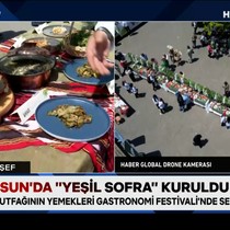 Giresun’da “yeşil sofra” kuruldu