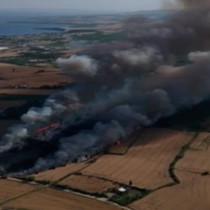 Çanakkale’de tarım arazisinde yangın