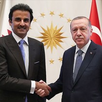 Cumhurbaşkanı Erdoğan, Katar Emiri Al Sani ile görüştü