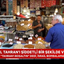 Tahran'da evleri ve iş yerlerini terk etmeyenler de var