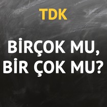 TDK'ya göre birçok kelimesi nasıl yazılır?