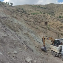 Şırnak’ta heyelan riski bulunan bölgede çalışma başladı