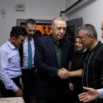 Cumhurbaşkanı Erdoğan'dan Kızılcahamam'da 15 Temmuz şehit ailelerine ziyaret