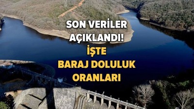 Baraj doluluk oranları belli oldu! İşte 7 Şubat 2025 İstanbul 'İSKİ baraj doluluk oranları'
