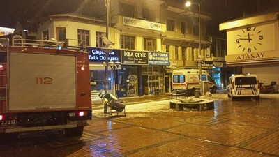 Zonguldak'ta pelet sobası yangına neden oldu