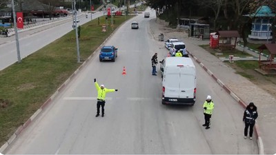 1-6 Şubat'taki denetimlerde 12 bin 928 araca işlem