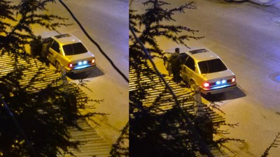 Otomobiliyle drift attı, kendisini uyaranlara tehditler savurup kaçtı