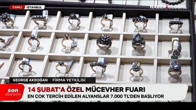 14 Şubat’a özel mücevher fuarı