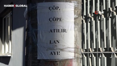 Yerlere çöp atanlara kızdı, duvarların hepsine bakın ne yazdı: "Ben ayıların daha çok çoğalacağını düşünüyorum"