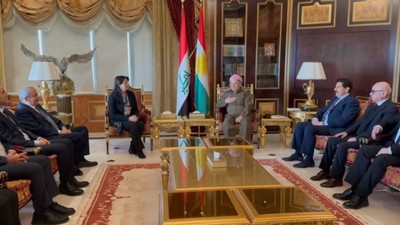 DEM Parti heyeti, KDP lideri Barzani ile görüştü