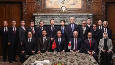 TBMM Başkanı Kurtulmuş, Japonya Temsilciler Meclisi Başkanı Nukaga ile görüştü