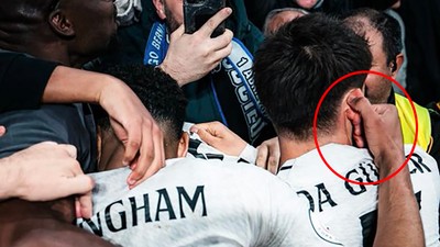 Jude Bellingham Arda Güler'in kulağını sıktı, Rüdiger'in sırtına vurdu!