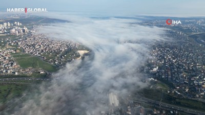 İstanbul’da sis bulutları manzarası görenleri büyüledi