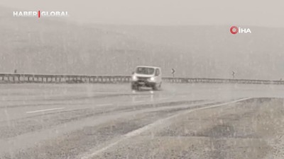 Van'da Nisan ayında lapa lapa kar yağıyor