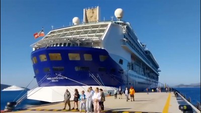 Bodrum'a denizden bin 874 turist