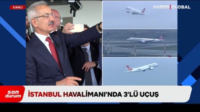 ABD'den sonra bir ilk: İstanbul Havalimanı'ndan 3'lü uçuş gerçekleştirildi