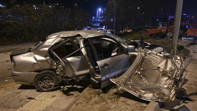 Ankara'da korkunç kaza: 6 kişi yaralandı
