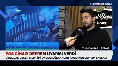 POS cihazı deprem uyarısı verdi