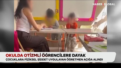 Okulda otizmli öğrencilere dayak atan öğretmenin görüntüleri ortaya çıktı