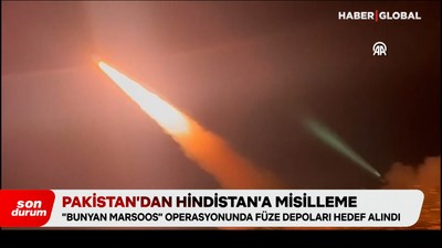 Pakistan’dan Hindistan’a misilleme saldırısından görüntüler