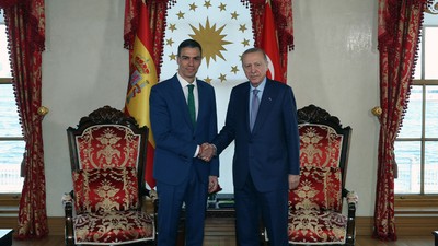 Cumhurbaşkanı Erdoğan İspanya Başbakanı Sanchez'i kabul etti